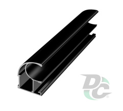 Vertical open profile L-5,1m Matt Black DC OptimaLine