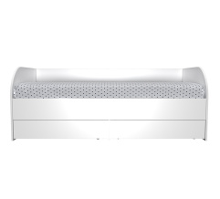 Bed LINDA 1836*842*700 White Alba Nymphea