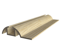 Down single rail L-5,1m Light Wood DC StandardLine