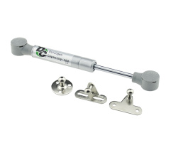 Gas spring for chipboard 60N short, 3 fasteners, grey DC