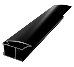 Vertical open profile AIR L-4,7m Matt Black DC