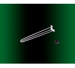 Hairpin table leg H-400 with protector feet White DC StandardLine