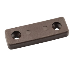 Furniture plastic leg for two srews 5x15x50 mm Dark Walnut DC, 50pcs