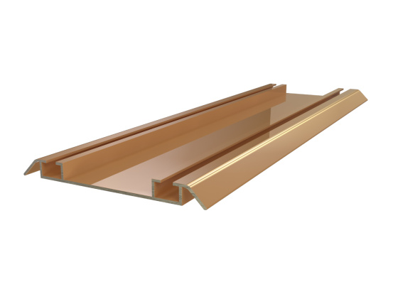 Down rail L-5,1m Gold Gloss DC OptimaLine