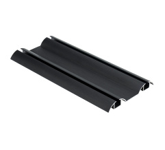 Bavaria/Modena reinforced down rail L-5,5м Brushed Black DC ProfiLine