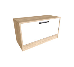 Shoe cabinet AIDA Sonoma Oak/White Alba Nymphea