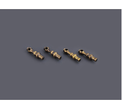 Dead-end rod for decorative bar Brass