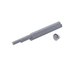 Spring cabinet latch with magnet