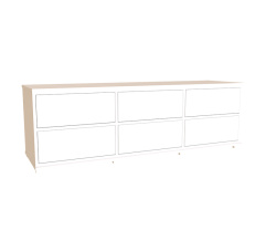 Chest of drawers TINA White Alba Nymphea