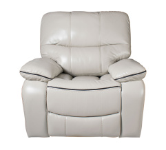 Electric leather recliner chair Beige