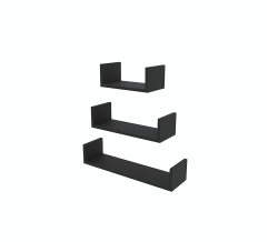 Shelf RUBY 300/450/600*160 (set) Black