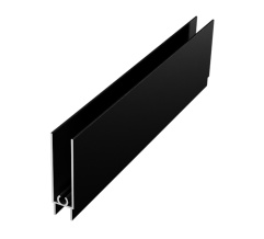 Down horizontal profile L-5,5m Matt Black DC OptimaLine