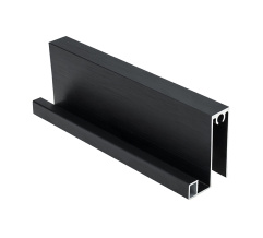 Bavaria down horizontal profile L-5,5m Brushed Black DC ProfiLine