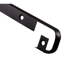 Docking strip straight U-type for a table-top 28 mm Black DC