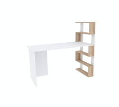 Computer desk ROBERT (right-side) White Alba Nymphea/Sonoma Oak