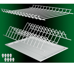 Dish dryer into section 400mm thermoplastic White DC StandardLine