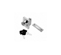 Lock KL-409 for two glass doors Chrome DC