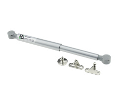 Gas spring for chipboard 60N in capsule, 3 fasteners, grey DC
