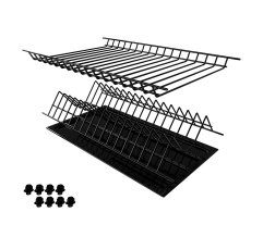 Dish dryer into section 500mm thermoplastic Black DC