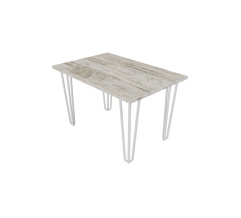 Coffee table ZAC 660*440*16 Country (white tapered rod legs 4 pcs)