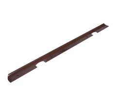 Metal corner docking strip 600 mm х 28 mm коричневая темная (mahogany, calvados)