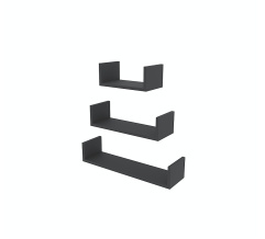 Shelf RUBY 400/550/700*160 (set) Grafit