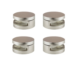 Big glass holder set 4028 Matt Nickel