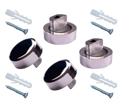 Small glass holder set 601 Chrome