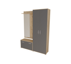 Entryway set NIKA Taho Oak/Grafit