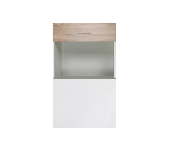 Wardrobe LINA Sonoma Oak/White Alba Nymphea