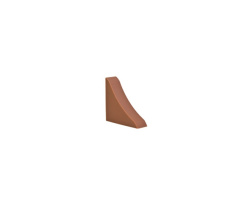 Countertop plinth end  cap DC Calvados/Hazel-nut 54