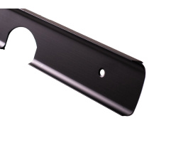 Docking strip angular U-type for table-top 38 mm Black DC