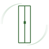 Hinged-door wardrobe