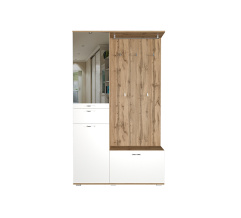 Entryway set NADIN Taho Oak/White Alba Nymphea