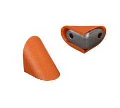 Single metal corner with plastic cap Cherry DC NEW, 10 pcs