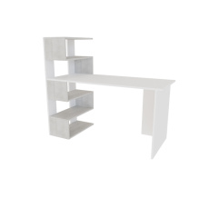 Computer desk ROBERT (left-side) White Alba Nymphea/Monolyth