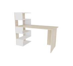 Computer desk ROBERT (left-side) Sonoma Oak/White Alba Nymphea