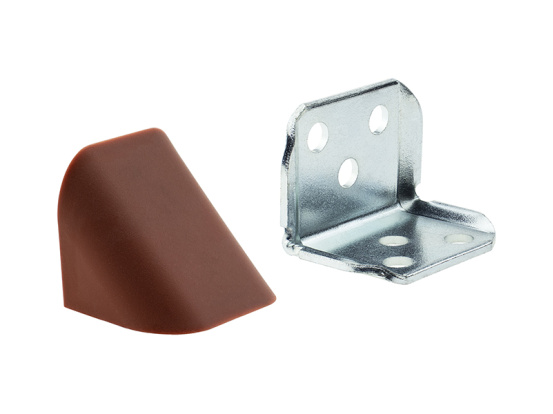 Уголок металлический двойной с накладкой яблоня ДС NEW, 10шт