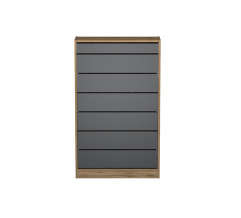 Shoe cabinet SOFI-2 Taho Oak/Grafit