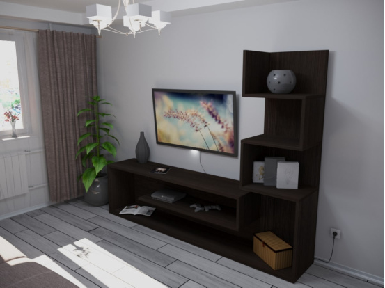 Wall unit universal UNIKA Wenge Magic