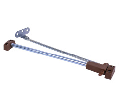 Self-catching cupboard door lift left Brown