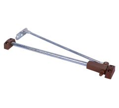 Self-catching cupboard door right lift Brown