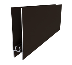 Down horizontal profile L-5.1m Bronze Lux DC OptimaLine