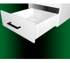 Tandembox SLIM L-350mm H-86mm for 18mm chipboard White  DC PremiumLine