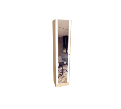 Cabinet bookcase AIDA Sonoma Oak/White Alba Nymphea (mirror)