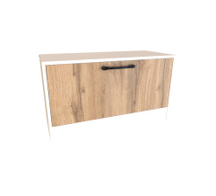Shoe cabinet AIDA White Alba Nymphea/Taho Oak