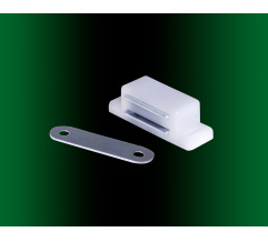 Small magnet with mounting bar White 46*15*14