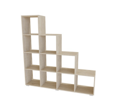 Shelving unit-pyramide DANA-5 Sonoma Oak