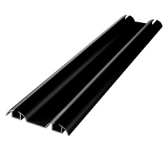 Down rail L-5.5m Matt Black DC OptimaLine