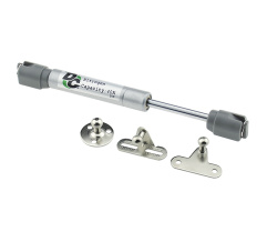 Gas spring for chipboard 40N short 160mm, copper ring, 3 fasteners GSX, grey DC PremiumLine